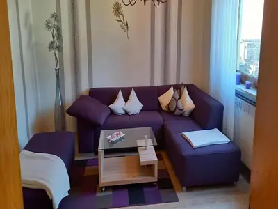 Ein Sitzbereich in der Unterkunft Ferienhaus Paula in Haserich im Hunsrueck