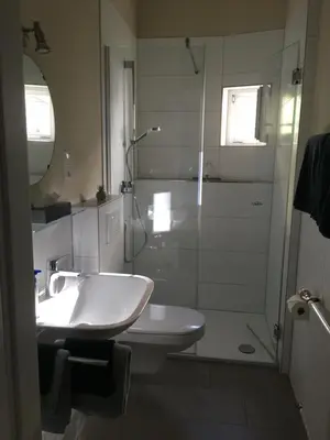 Ein Badezimmer in der Unterkunft Ferienwohnung Heuser II