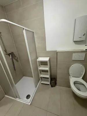 Ein Badezimmer in der Unterkunft Reisende Ecke