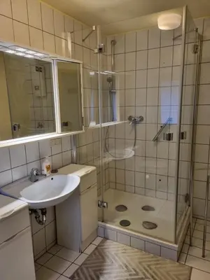 Ein Badezimmer in der Unterkunft Schöne und ruhige Ferienwohnung in Frücht