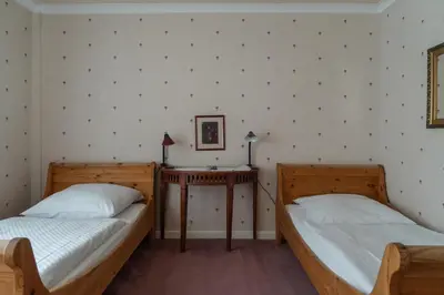 Ein Bett oder Betten in einem Zimmer der Unterkunft Landhaus Arnoth