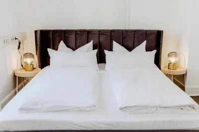 Ein Bett oder Betten in einem Zimmer der Unterkunft Alte Redaktion