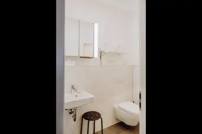 Ein Badezimmer in der Unterkunft Alte Redaktion