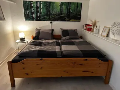 Ein Bett oder Betten in einem Zimmer der Unterkunft Guidos Place Souterrain Apartment