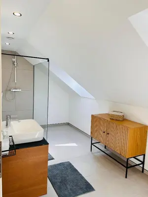 Ein Badezimmer in der Unterkunft FeWo zur Römischen Weinstraße