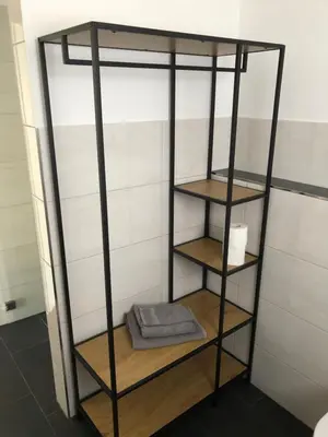 Ein Etagenbett oder Etagenbetten in einem Zimmer der Unterkunft Fewo Rhein-Lahn OG2-1