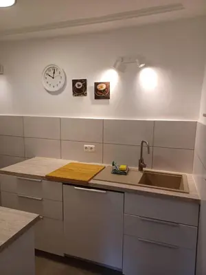 Küche/Küchenzeile in der Unterkunft Ferienwohnung Milly