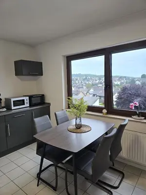 Küche/Küchenzeile in der Unterkunft Gemütliche Ferienwohnung