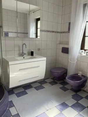 Ein Badezimmer in der Unterkunft Ferienwohnung am Nürburgring