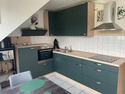 Küche/Küchenzeile in der Unterkunft Ferienwohnung Maifeldblick Polch