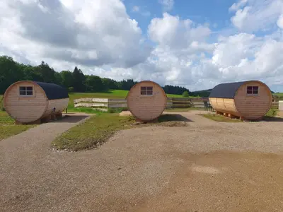 Grundriss der Unterkunft Clamping Schlaffässer im Ferienpark Wolfsschlucht Prüm Eifel