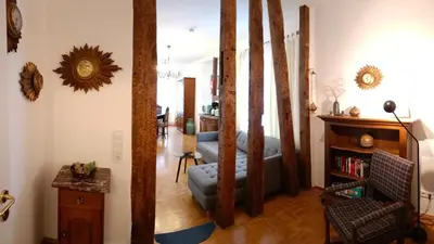 Ein Sitzbereich in der Unterkunft Residenz Mosel-Trip