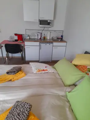 Ein Bett oder Betten in einem Zimmer der Unterkunft Haus Isabella
