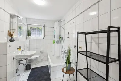 Ein Badezimmer in der Unterkunft stern12 SIRIUS Küche WLAN Arbeitsplatz Parken