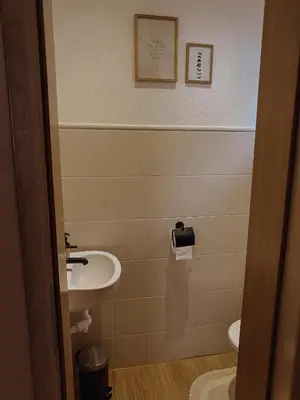 Ein Badezimmer in der Unterkunft Ferienhaus 