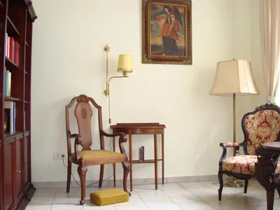 Ein Sitzbereich in der Unterkunft Ferienhaus Historischer Winzerverein Boutique B&B