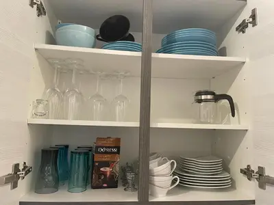 Küche/Küchenzeile in der Unterkunft Ferienhaus Schwalbennest