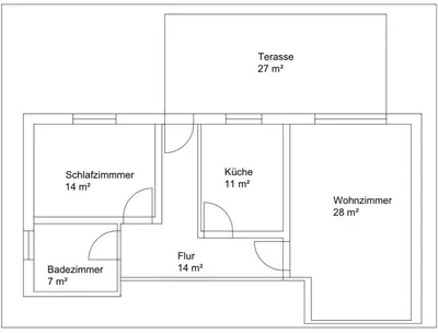 Grundriss der Unterkunft Wohlfühloase an der Mosel