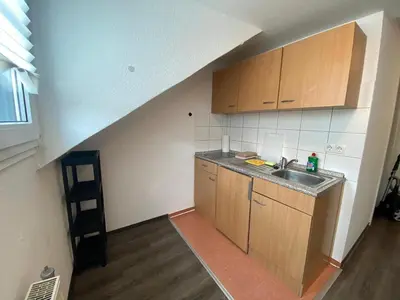 Küche/Küchenzeile in der Unterkunft Appartements am Alten Löhrtor