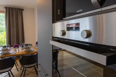 Küche/Küchenzeile in der Unterkunft Wohnung 1 - b51267