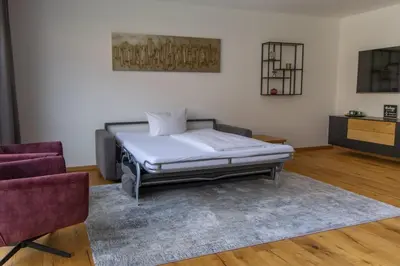 Ein Bett oder Betten in einem Zimmer der Unterkunft Wohnung 2 - b51268