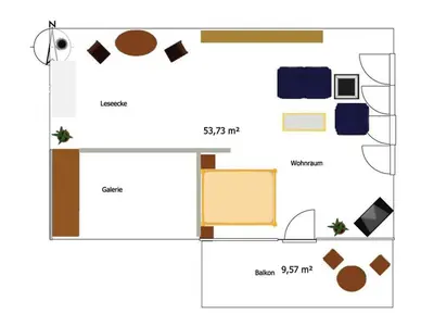 Grundriss der Unterkunft Winkelchen Comfortable holiday residence
