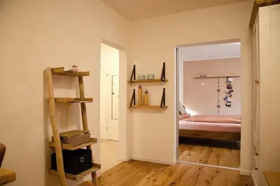 Ein Bett oder Betten in einem Zimmer der Unterkunft Ferienwohnung Pfaffenheck