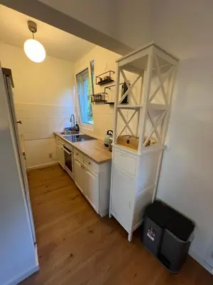 Küche/Küchenzeile in der Unterkunft Wohnung mit schönem Aussicht