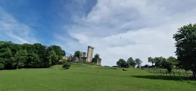 Ein Garten an der Unterkunft Schäferkarrenpark Adler- und Wolfspark Kasselburg