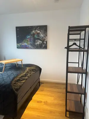 Ein Bett oder Betten in einem Zimmer der Unterkunft FeWo Riesling