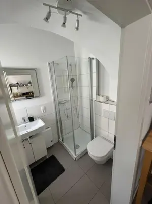 Ein Badezimmer in der Unterkunft Appartment in Winningen