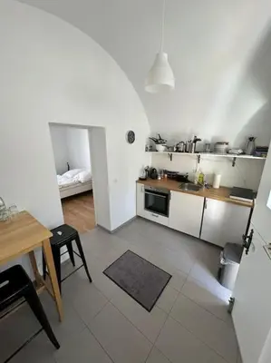 Küche/Küchenzeile in der Unterkunft Appartment in Winningen