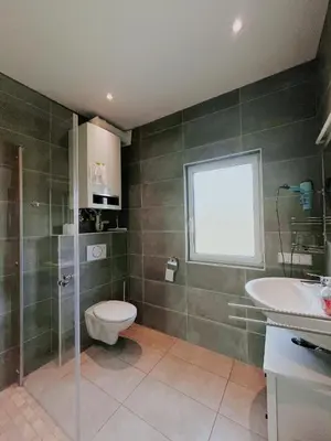Ein Badezimmer in der Unterkunft Haus Ehrenbreitstein