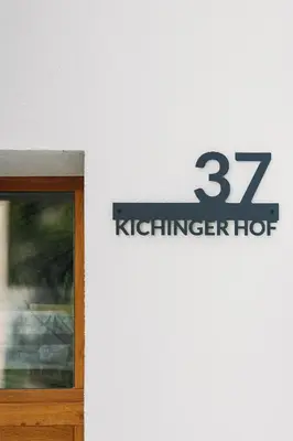 Ein Zertifikat, Auszeichnung, Logo oder anderes Dokument, das in der Unterkunft Kichinger Hof 37 ausgestellt ist