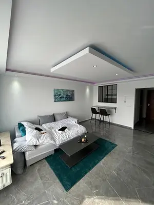 Ein Bett oder Betten in einem Zimmer der Unterkunft Luxus Apartment am Dreiburgenblick
