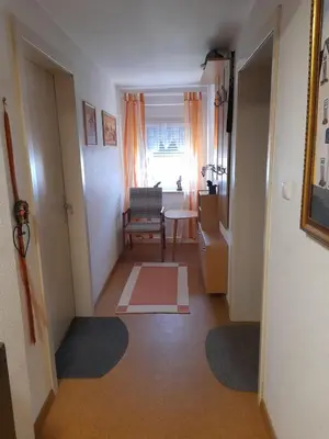 Ein Sitzbereich in der Unterkunft Haus am Hügel