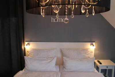 Ein Bett oder Betten in einem Zimmer der Unterkunft Pension Willebuhr
