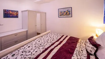 Ein Bett oder Betten in einem Zimmer der Unterkunft Ferienhaus City Ferienhaus Vulkaneifel