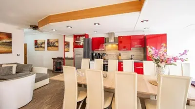 Küche/Küchenzeile in der Unterkunft Ferienwohnung Vulkaneifel - b66059