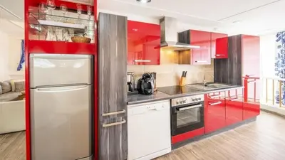 Küche/Küchenzeile in der Unterkunft Ferienwohnung Vulkaneifel - b66059