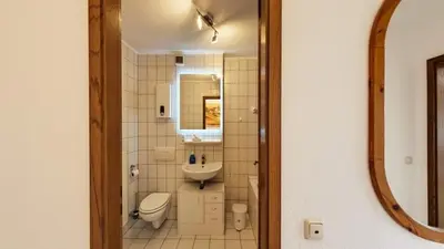 Ein Badezimmer in der Unterkunft Ferienwohnung Seeblick II