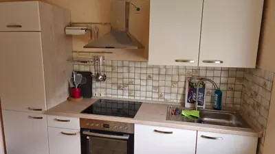 Küche/Küchenzeile in der Unterkunft Föhren Apartment