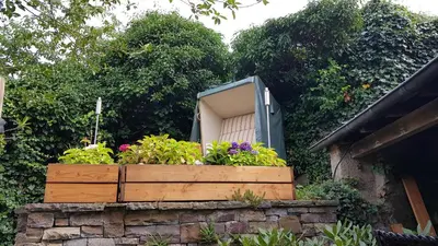 Ein Garten an der Unterkunft Ferienhaus Romantica in Bruttig-Fankel für 2 Personen