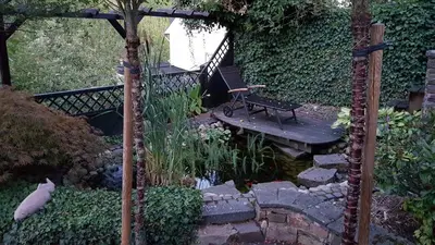Ein Garten an der Unterkunft Ferienhaus Romantica in Bruttig-Fankel für 2 Personen