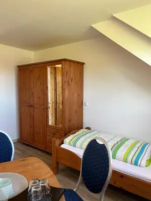 Ein Bett oder Betten in einem Zimmer der Unterkunft Haus Loreley