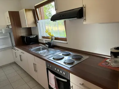Küche/Küchenzeile in der Unterkunft Haus Loreley