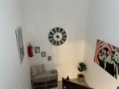 Ein Sitzbereich in der Unterkunft Casa del Sol