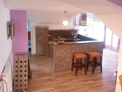 Küche/Küchenzeile in der Unterkunft Ferienwohnung im Sonnenberg