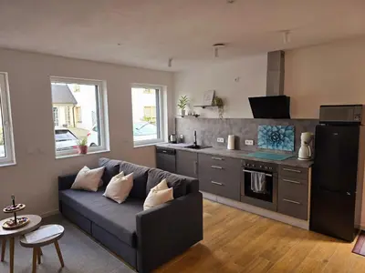 Küche/Küchenzeile in der Unterkunft Ferienwohnung Oberreiter