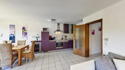 Küche/Küchenzeile in der Unterkunft Ferienwohnung Seeblick I